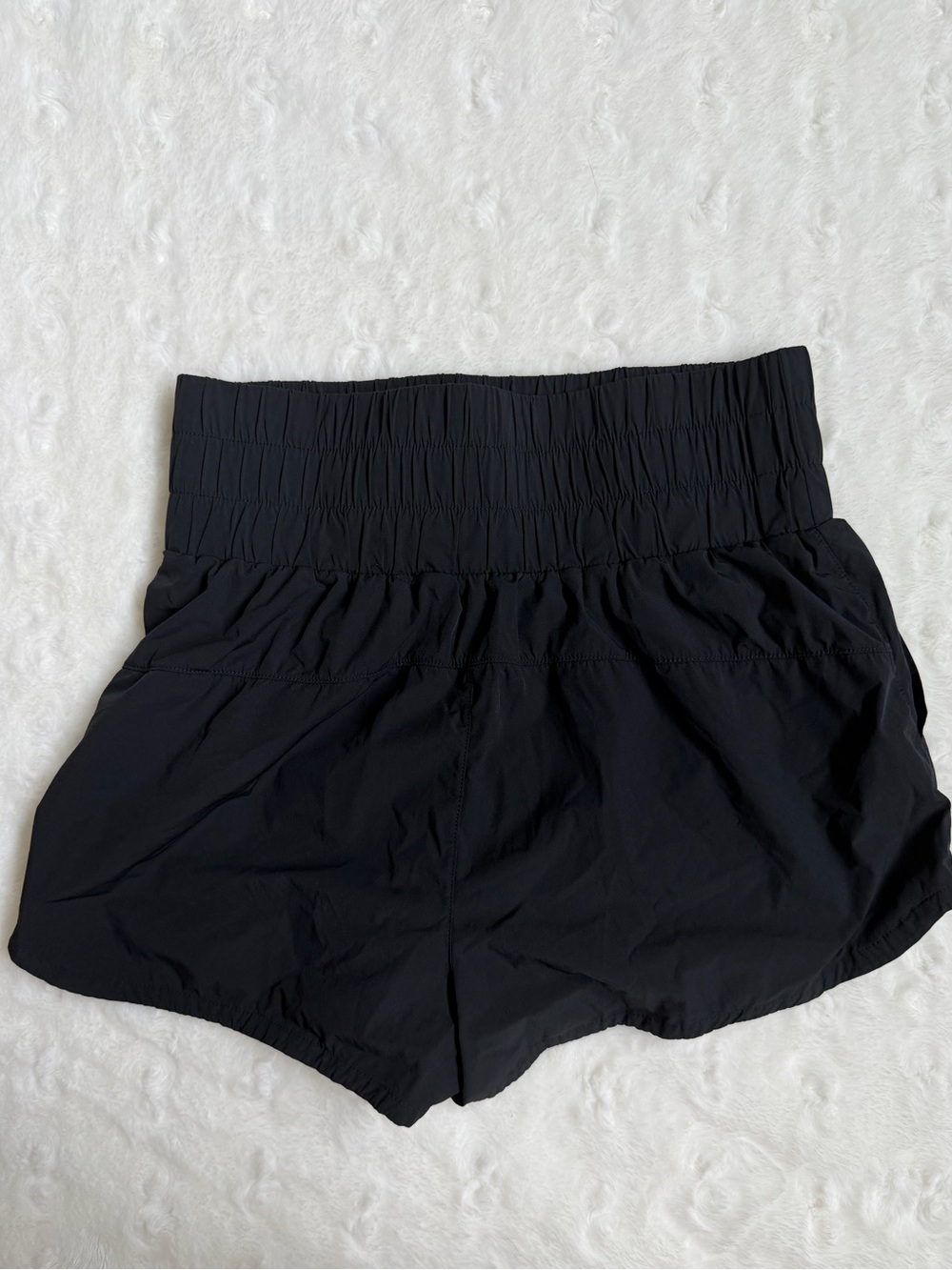 JoyLab Black High-Waist Athletic Shorts with Smocked Waistband - Picture 7 of 10